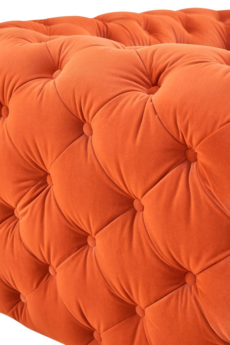 VIG Furniture - Divani Casa Delilah Modern Orange Fabric Loveseat - VGCA1546-ORG-A-L - GreatFurnitureDeal