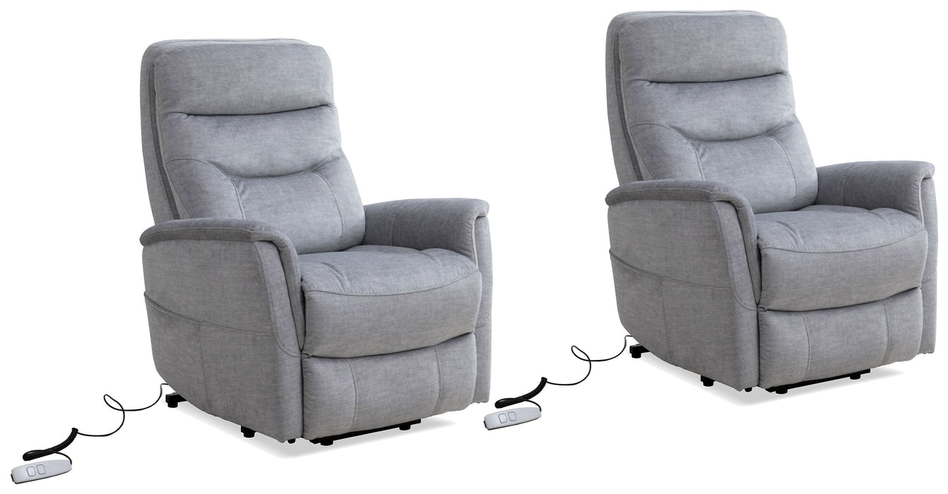 Parker Living - Gemini Power Lift Recliner with Articulating Headrest in Capri Silver (Set of 2) - MGEM#812LIFT-2-CSI - GreatFurnitureDeal