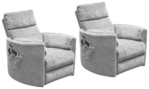 Parker Living - Radius Swivel Power Glider Recliner in Mineral (Set of 2) - MRAD#812LIFT-2-MIN - GreatFurnitureDeal