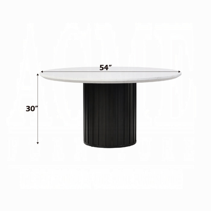 Acme Furniture - Jaramillo Round Dining Table W/Engineered Marble Top - DN02141 - GreatFurnitureDeal