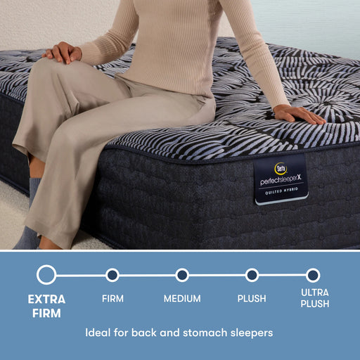 Serta Mattress - Perfect Sleeper Quilted Hybrid Excelled Extra Firm Mattress, Twin XL - 500145251-1020 - GreatFurnitureDeal