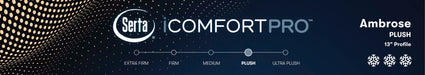 Serta Mattress - iComfortPRO Quilted Ambrose Plush Twin XL Mattress - AMBROSE-TWIN XL - GreatFurnitureDeal