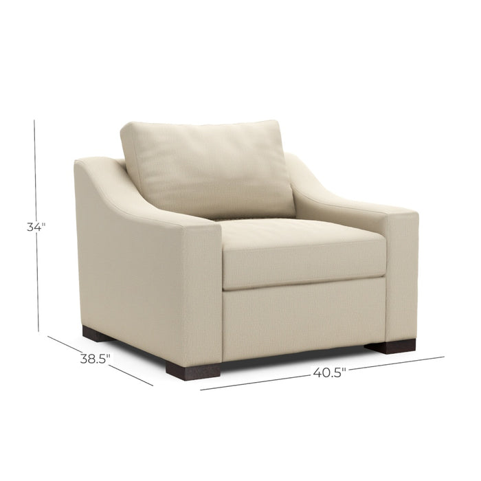 Classic Home Furniture - Rivera Arm Chair With Slope Arm - 6RIV1A2SFABBEA