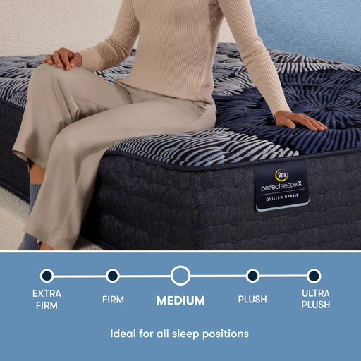 Serta Mattress - Perfect Sleeper Quilted Hybrid Max Medium Mattress, Twin XL - 500122731-1020 - GreatFurnitureDeal