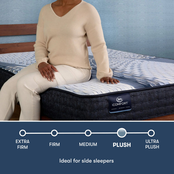 Serta Mattress - iComfort Iona Plush Tight Top Twin XL Mattress - IONA-TWIN XL - GreatFurnitureDeal