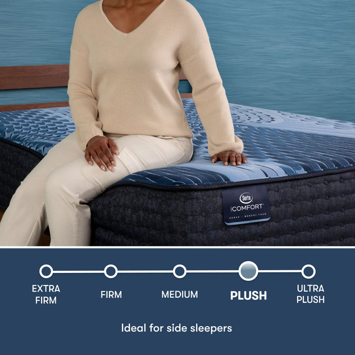 Serta Mattress - iComfort Aspire Plush Tight Top Twin XL Mattress - ASPIRE-TWIN XL - GreatFurnitureDeal