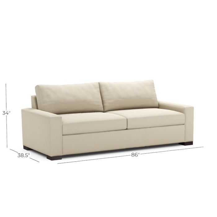 Classic Home Furniture - Rivera Small Sofa With Track Arm - 6RIV501TFABBEA