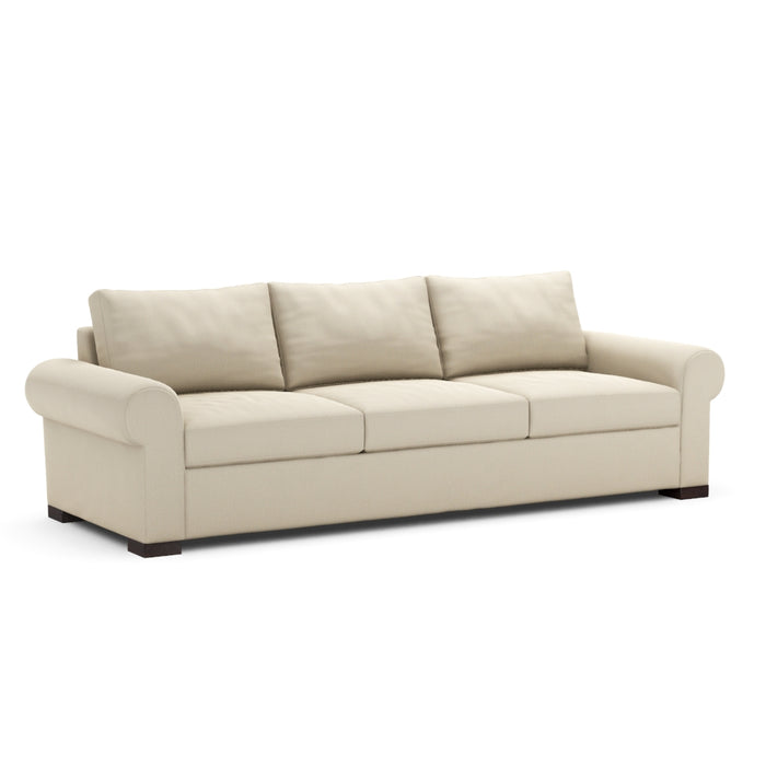 Classic Home Furniture - Rivera Large Sofa With Roll Arm - 6RIV503RFABBEA