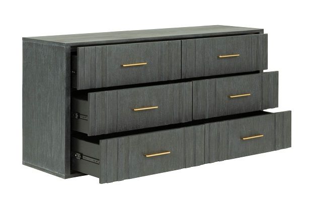 VIG Furniture - Modrest Manchester Contemporary Dark Grey Dresser - VGWD-HLF2-DR6DRA