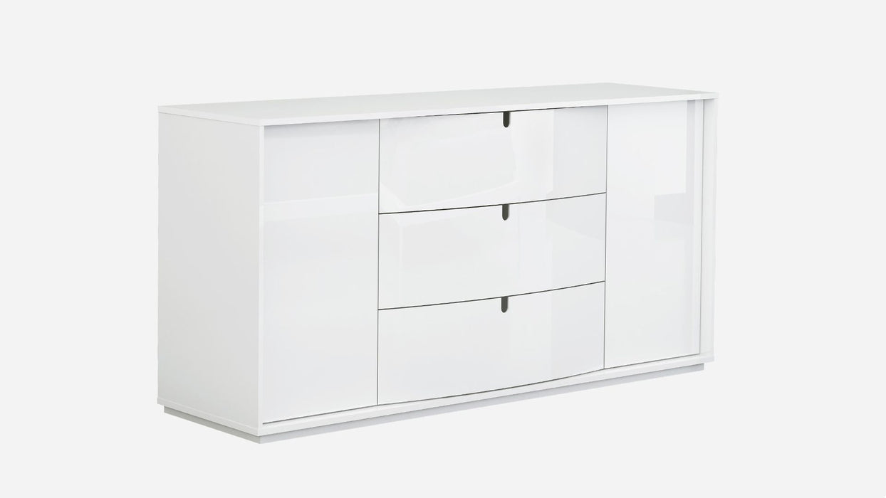 American Eagle Furniture - P110 White Lacquer Finish Dresser-DS-P110