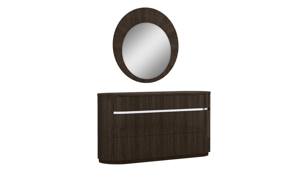 American Eagle Furniture - P115 Dark Walnut Finish Mirror - NR-P115