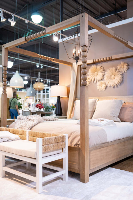 Bramble - Cholet Poster King Bed In Fruitwood - 28703FRW----- - GreatFurnitureDeal