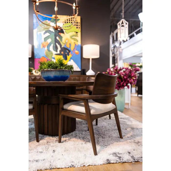 Bramble - Colorado Round Dining Table 60'' in Walnut - 28688WLT----- - GreatFurnitureDeal