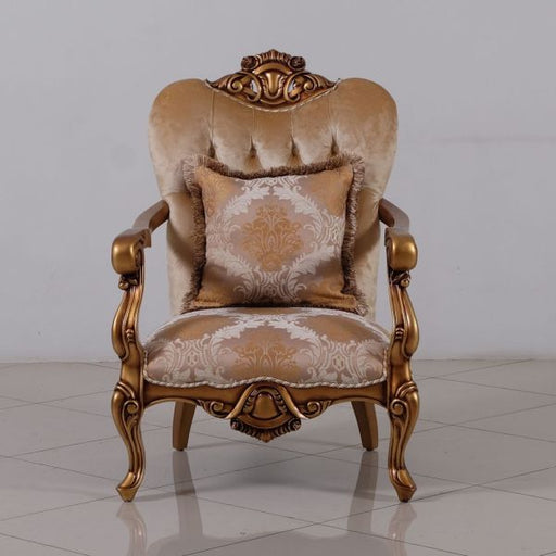 European Furniture - Golden Knights Luxury Chair in Golden Bronze - 4590-C - GreatFurnitureDeal
