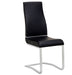 American Eagle Furniture - 1532C Black PU Dining Chair - Set of 2 -  Brushed Swing  - CK-1532C-BK - GreatFurnitureDeal