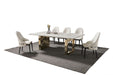 American Eagle Furniture - DT-H66 Faux Marble Top Dining Table - DT-H66 - GreatFurnitureDeal