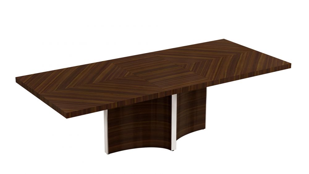 American Eagle Furniture - P109 Mahogany Finish Extendable Dining Table - DT-P109 - GreatFurnitureDeal