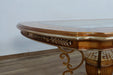 European Furniture - Saint Germain Dining Table in Light Gold & Antique Silver - 35550-DT - GreatFurnitureDeal