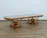 European Furniture - Saint Germain Dining Table in Light Gold & Antique Silver - 35550-DT - GreatFurnitureDeal