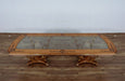 European Furniture - Saint Germain Dining Table in Light Gold & Antique Silver - 35550-DT - GreatFurnitureDeal