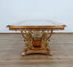 European Furniture - Saint Germain Dining Table in Light Gold & Antique Silver - 35550-DT - GreatFurnitureDeal