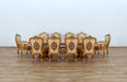 European Furniture - Saint Germain Dining Side Chair in Light Gold & Antique Silver (Set of 2) - 35550SC - GreatFurnitureDeal