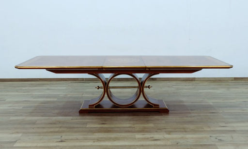 European Furniture - Rosella Dining Table in Havana - Deco Gold Leaf - 44697-DT - GreatFurnitureDeal