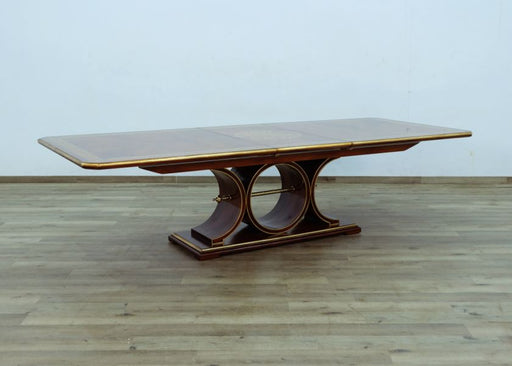 European Furniture - Rosella Dining Table in Havana - Deco Gold Leaf - 44697-DT - GreatFurnitureDeal