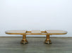 European Furniture - Emperador Dining Table in Gold - 42034-DT - GreatFurnitureDeal