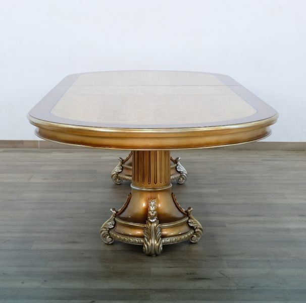 European Furniture - Emperador Dining Table in Gold - 42034-DT - GreatFurnitureDeal