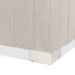 AICO Furniture - Decorative Amaryllis Accent Bench in Taupe/Chrome - DUBS-401-BN - GreatFurnitureDeal