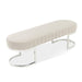 AICO Furniture - Decorative Orchid Accent Bench in Gray - DUBS-404-BN - GreatFurnitureDeal
