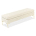 AICO Furniture - Decorative Zennia Accent Bench in Ivory - DUBS-420-BN - GreatFurnitureDeal