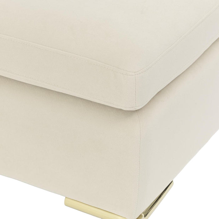 AICO Furniture - Decorative Zennia Accent Bench in Ivory - DUBS-420-BN - GreatFurnitureDeal
