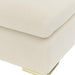 AICO Furniture - Decorative Zennia Accent Bench in Ivory - DUBS-420-BN - GreatFurnitureDeal