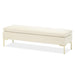 AICO Furniture - Decorative Zennia Accent Bench in Ivory - DUBS-420-BN - GreatFurnitureDeal