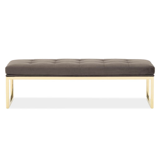 AICO Furniture - Decorative Dahlia Accent Bench in Chocolate/Gold - DUBS-421-BN - GreatFurnitureDeal