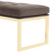 AICO Furniture - Decorative Dahlia Accent Bench in Chocolate/Gold - DUBS-421-BN - GreatFurnitureDeal