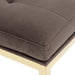 AICO Furniture - Decorative Dahlia Accent Bench in Chocolate/Gold - DUBS-421-BN - GreatFurnitureDeal