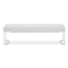 AICO Furniture - Decorative Tulip Accent Bench in Gray/Chrome - DUBS-431-BN - GreatFurnitureDeal