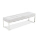 AICO Furniture - Decorative Tulip Accent Bench in Gray/Chrome - DUBS-431-BN - GreatFurnitureDeal
