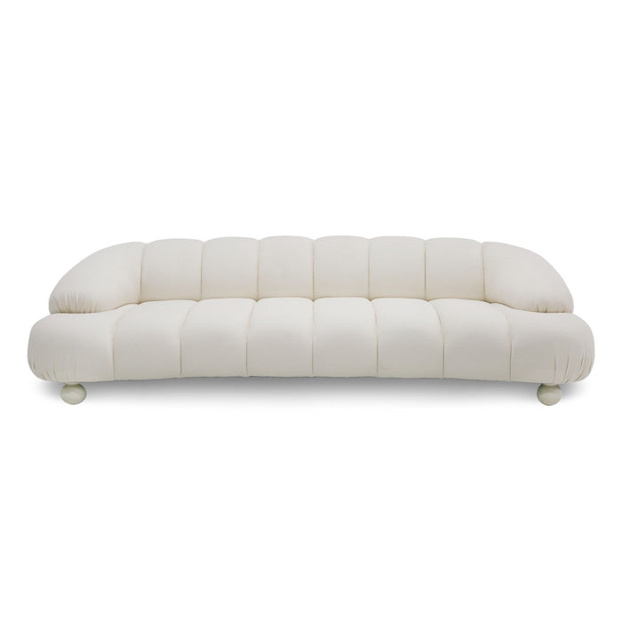 VIG Furniture - Divani Casa Duran - Contemporary White Fabric 4-Seater Sofa - VGOD-ZW-23002A-SOFA-WHT