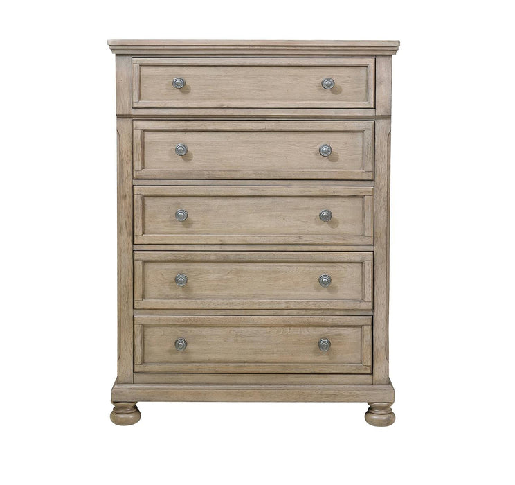 Homelegance - Bethel 5 Piece King Bedroom Set in Wire Brushed Gray - 2259KGY-1EK*9 - GreatFurnitureDeal