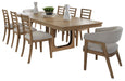 Parker House - Escape 9 Piece Rectangular Dining Table Set in Glazed Natural Oak - DESC-9PC-84REC-2118 - GreatFurnitureDeal