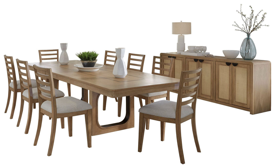 Parker House - Escape 10 Piece Dining Table Set in Glazed Natural Oak - DESC-10PC-84REC-2018 - GreatFurnitureDeal