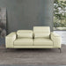European Furniture - Cavour Chair Off White Italian Leather - EF-12552-C - GreatFurnitureDeal