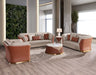 European Furniture - Vogue End Table in Beige - Cognac - 27992-ET - GreatFurnitureDeal