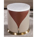 European Furniture - Vogue End Table in Beige - Cognac - 27992-ET - GreatFurnitureDeal
