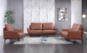 European Furniture - Tratto Chair Russet Brown Italian Leather - EF-37455-C - GreatFurnitureDeal