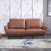 European Furniture - Tratto Sofa Russet Brown Italian Leather - EF-37455-S - GreatFurnitureDeal